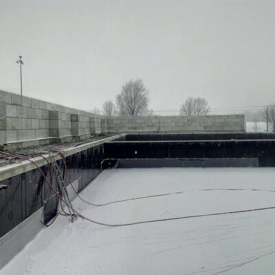 AVE Čáslav – opěrná stěna – rekultivace skládky