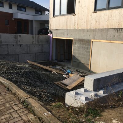 Opěrní zdi u RD – Hrušovany u Brna