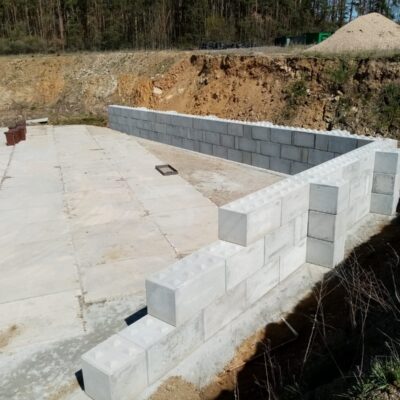 Opěrná stěna – Opady Písek s.r.o