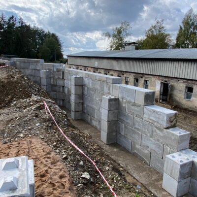 Vysoké n/J – opěrná stěna MegaBeton