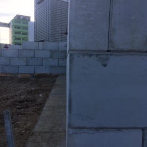 opěrná stěna – betonový blok – Benešov