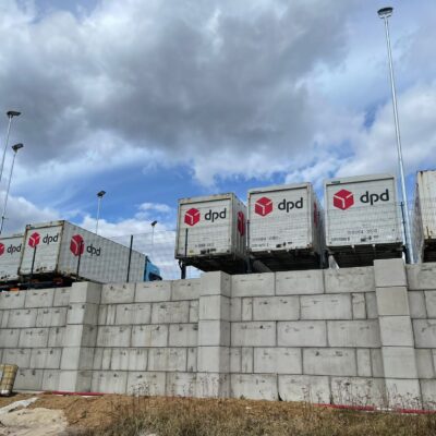 Jihlava – opěrné stěny pro DPD – Megabeton