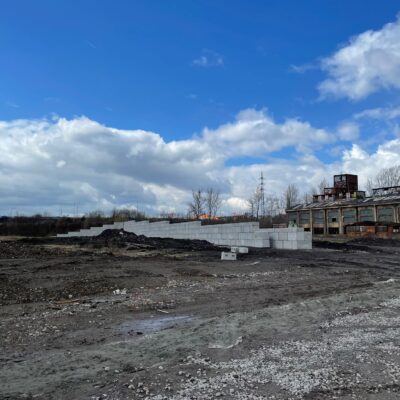 Ostrava – opěrné stěny – Megabeton